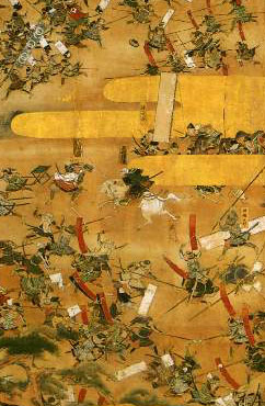 'Kenshin and Shingen clash at Kawanakajima, 1561